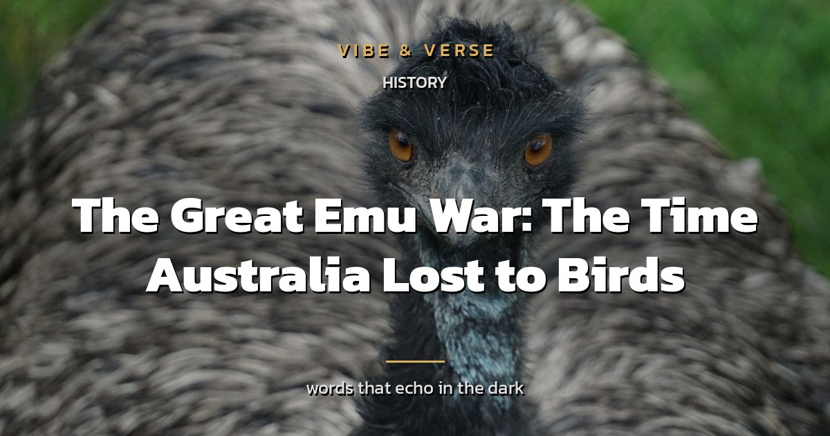 The Great Emu War: The Time Australia Lost to Birds