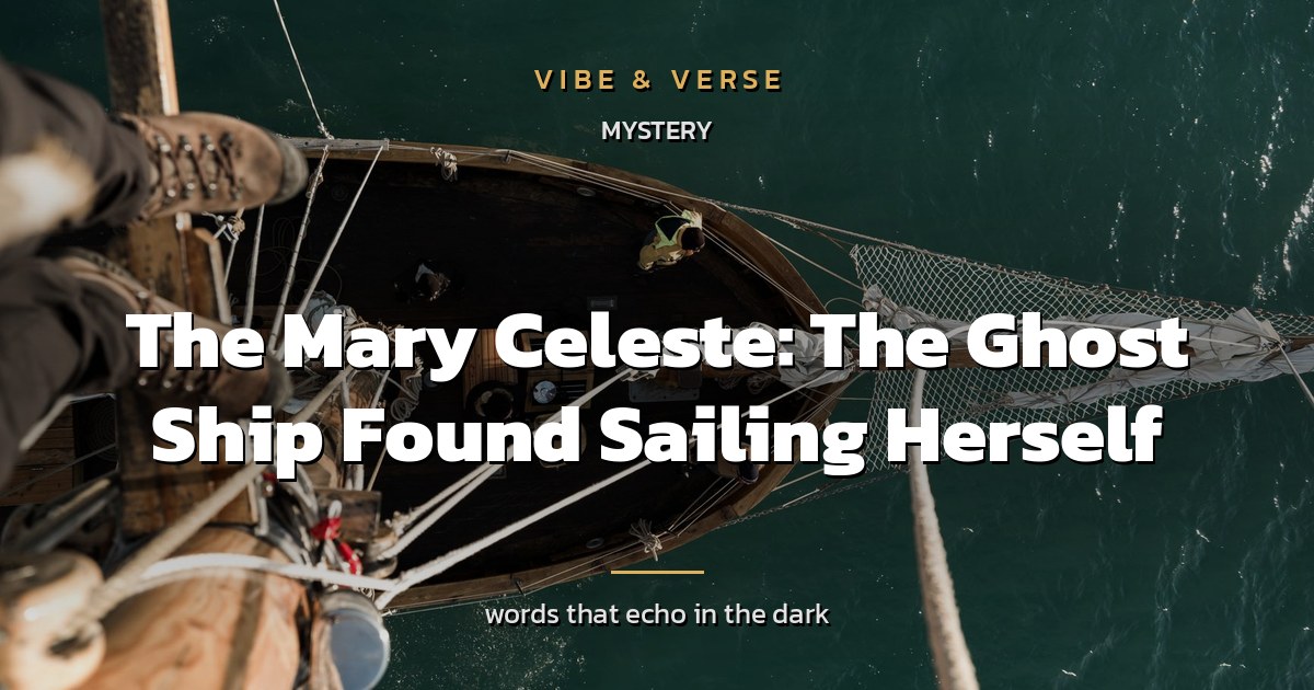 The Mary Celeste: The Ghost Ship Found Sailing Herself