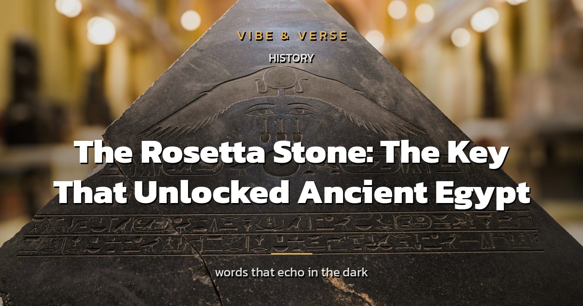 The Rosetta Stone: The Key That Unlocked Ancient Egypt