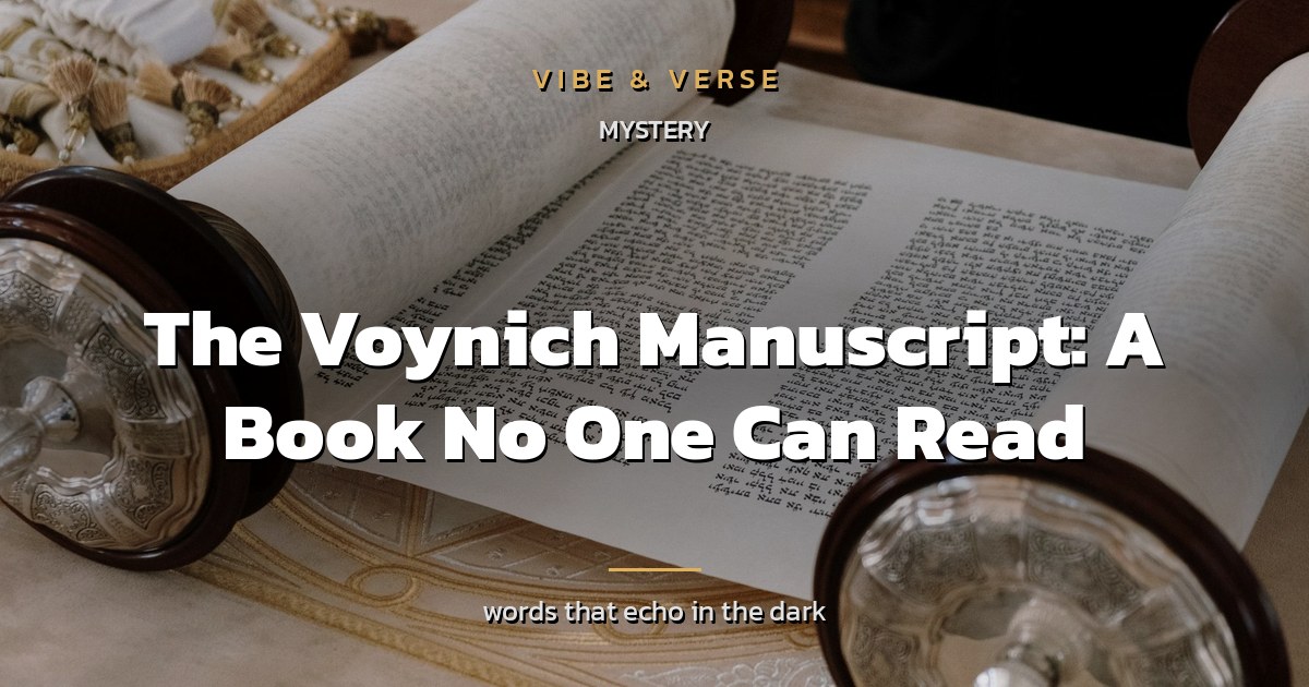 The Voynich Manuscript: A Book No One Can Read